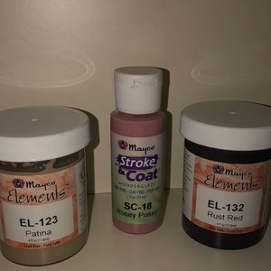 Mayco Stroke&Coat Wonderglaze and Mayco Elements.